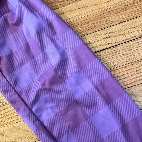 Podium Wear Jacket Womens XL Purple Plaid Zip Up Jersey Pocket Cycle Shirt - Picture 4 of 9